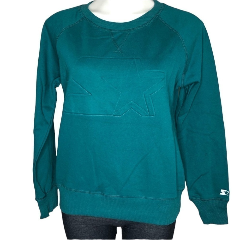 Starter green pullover sweatshirt, NWT, Medium